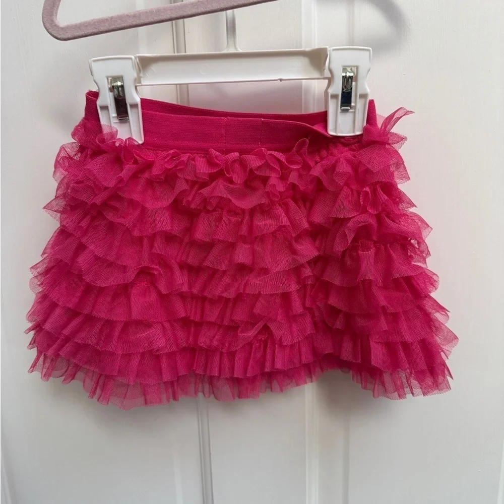 The Children’s Place 12-18M Girls Pink Mini Skirt with Ruffled Tiers
